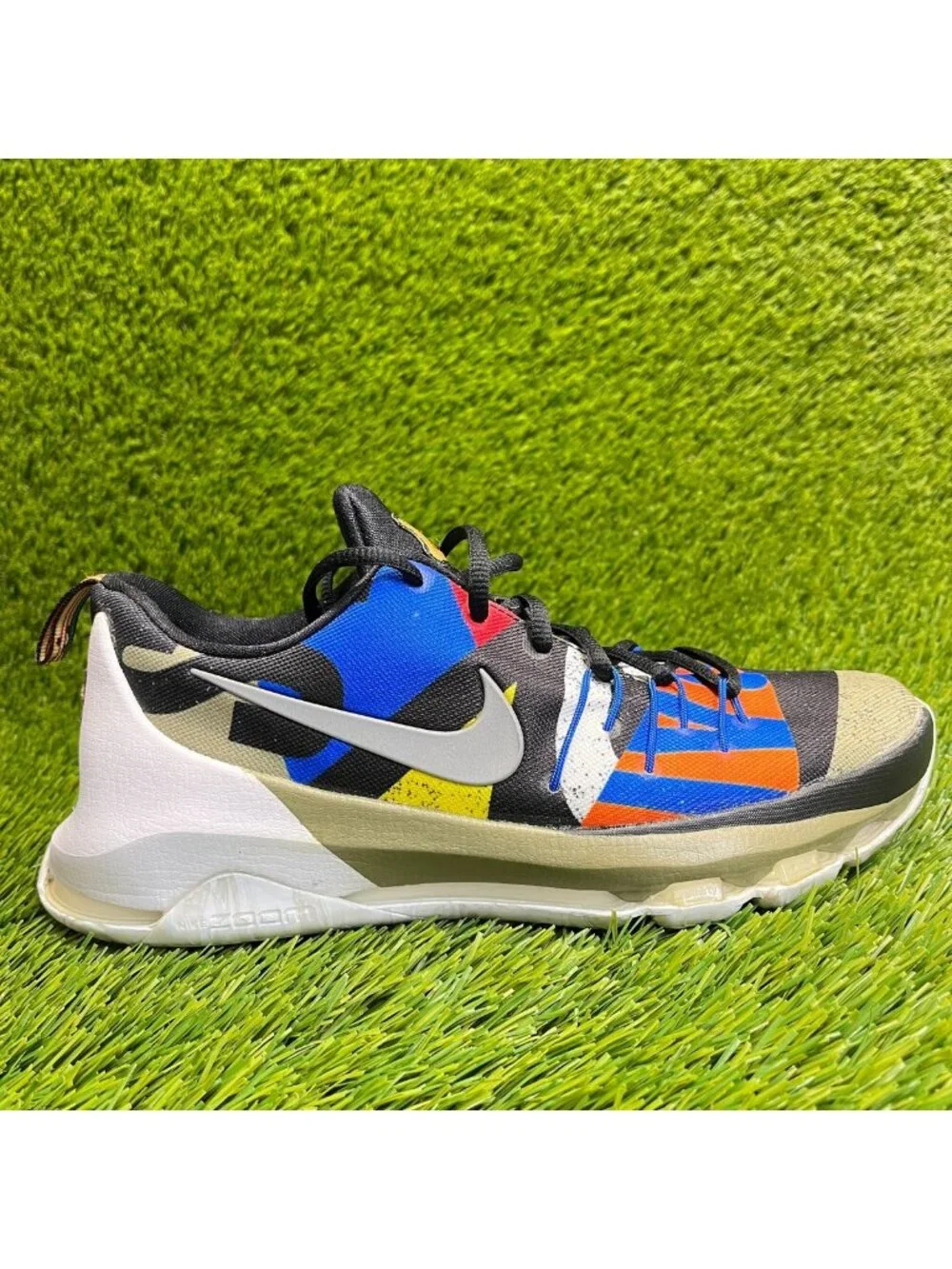 Nike KD 8 All Star GS Boys Size 6.5Y Black Blue White Basketball Shoes Sneakers